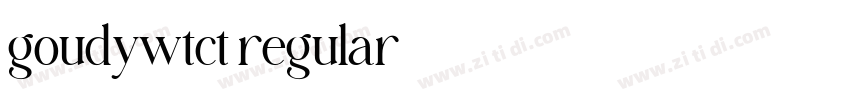 goudywtct regular字体转换 goudywtct regular字体转换